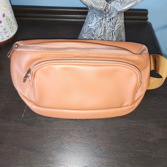Kibou Diaper Belt Bag Hands Free Fanny Pack Vegan Leather Travel